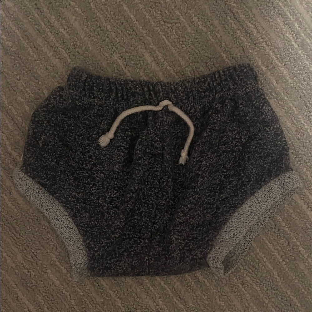 Cozy Gray Knit Kids Shorts 18-24 months